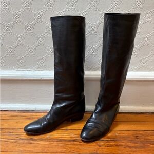Vintage Leather knee high Boots
